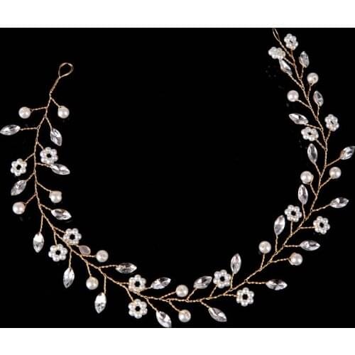 Rhinestone Headbands Hairbands Fashion Headpieces for Bride Wedding Hair Jewelry Women Girls Hair Accessories Headdress