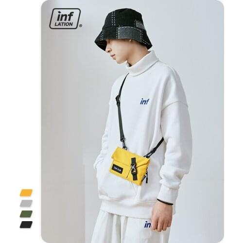 INFLATION Harajuku Crossbody Bag Women 2021 Trendy Small Messenger Bag Streetwear Men Hip Hop Waist Bag Unisex