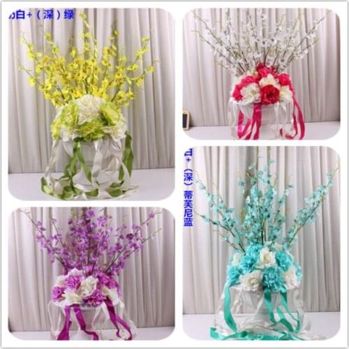 Wedding flower decoration party flower bouquets for road lead or wedding column 10pcs/lot party decoration wedding column flower