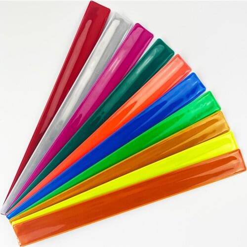 30CM MEILITE 500 candle lights reflective Wristband slap band bracelets armband for running riding safety visibility