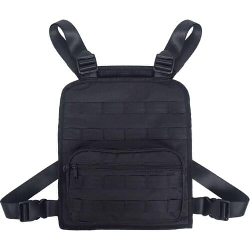 Tactical Molle Chest Bag Backpack Men Adjustable Multi-Functional Molle Tool Pouch Shoulder Bag Tactical Vest Bag