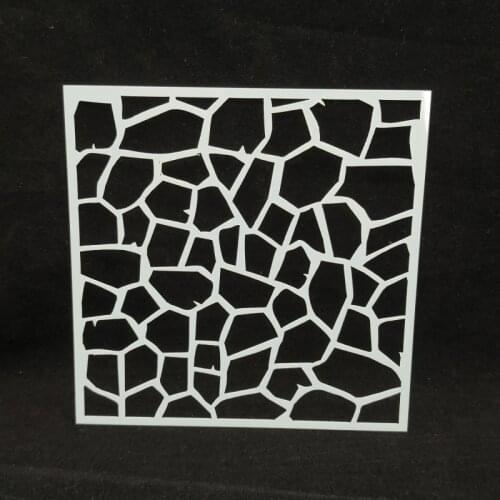 13*13 New Giraffe pattern Plastic Layering Stencils for DIY Scrapbooking/photo album Decorative Embossing DIY Paper Cards Crafts