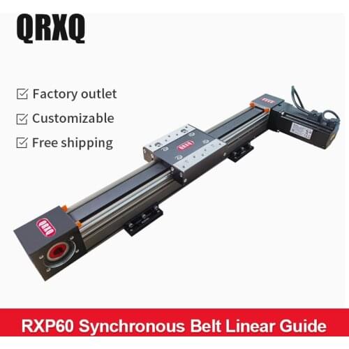 RXP60 high-precision synchronous belt linear guide rail sliding table belt type module high load Delta servo motor customization
