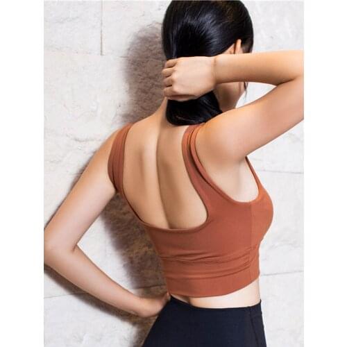 Women Sexy Breathable Sports Bra Shockproof Padded Sports Bra Yoga Girls Gym Running Fitness Workout Sport Bralette