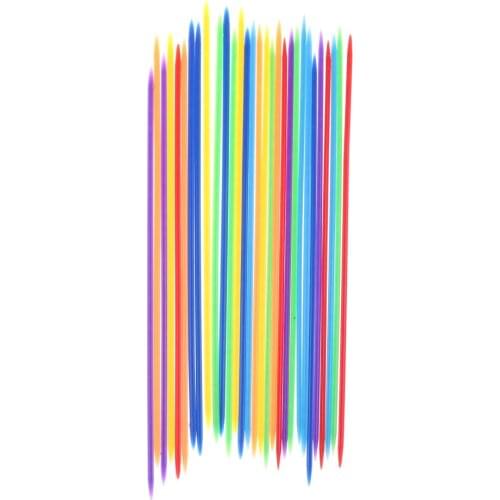 1 set Colorful Plastic Traditional Mikado Spiel Pick Up Sticks With Box Game Kids Gifts Baby Children Educationaln toy