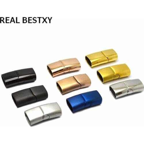 2pcs/Lot Custom logo hole:12.3*6.3mm Magnetic Clasps Hooks Magnet Buckle Connectors Claps For Bracelet DIY Jewelry Making Craft