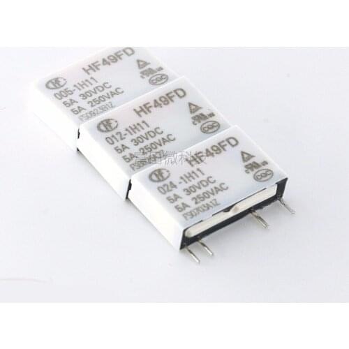 2PCS/LOT Relay HF49FD-005 012 024-1H11 4PIN 5A