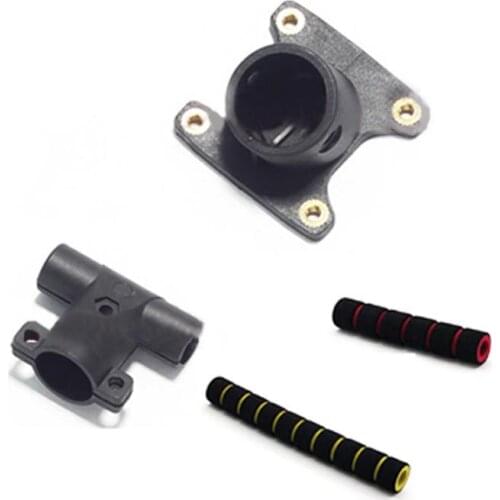 4PCS 16mm Fixed Motor Base Mount+10MM T Joint Landing Gear Adapter 11mm/15-16mm Sponge Horizontal Tube For S500/550/X4 X6-X500