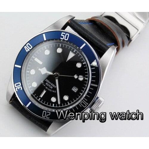 41mm Corgeut Sterile dial top brand luxury watch clock Luminous sapphire glass Mechanical Mens waterproof Automatic Wristwatch