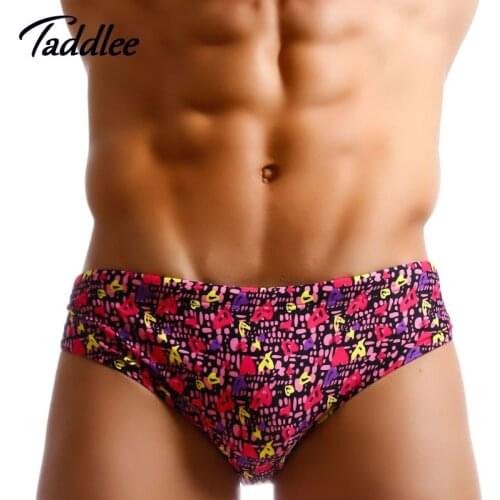 Taddlee Brand Mens Sexy Swim Surf Board Shorts Trunks Boxers Swimwear Swimsuits for Man Brazilian Classi Cut Low Waist Swimwear