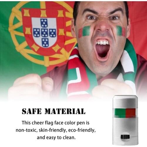 Cheer Flag Face Color Pen Make-Up For Games Fan Flag Face Color National Flag Of The European Cup Of The Olympic Dropship