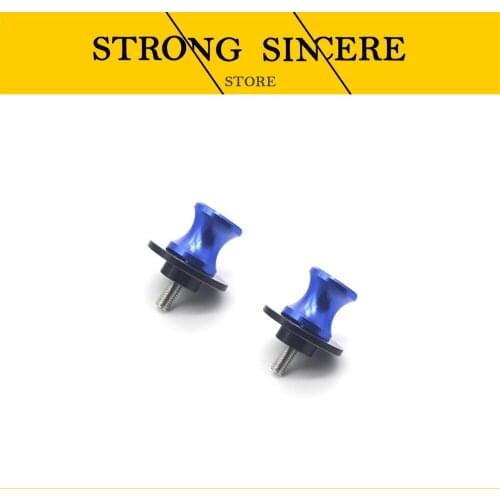 Motorcycle Parts 6mm Stand Screws Swingarm Spool Sliders For YAMAHA MT07 MT 07 MT-07 with logo "MT-07"