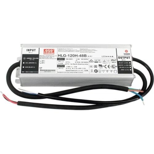 Meanwell Led Power Supply Driver HLG-120H-48B 120W Be For 1kit QB288 Quantum Board 120W Transformer Waterproof Light Indoor