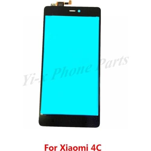 1pcs Original Phone Front Glass Touch Screen Digitizer Glass Panel Lens Sensor Replace Part For Xiaomi 4C Mi4C Mi 4C