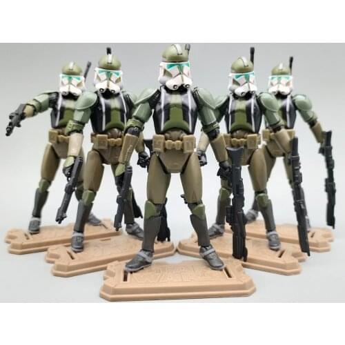 Lot of 5 SW Republic Commander Gree Trooper 3.75" Loose Action Figure