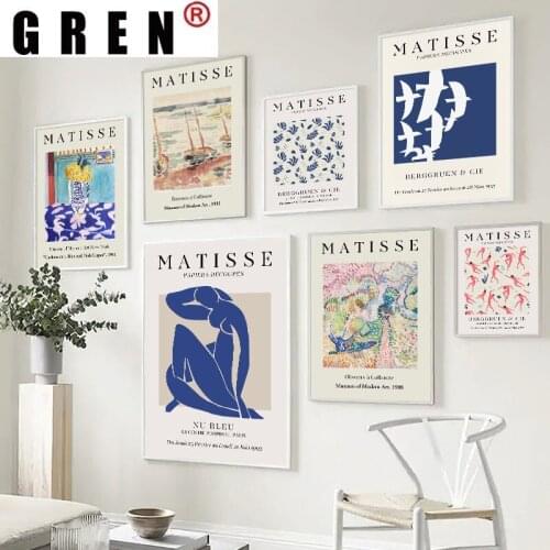 GREN Nordic Body Landscape Still Life Abstract Canvas Painting Wall Art Painting Print Poster Picture Bedroom Living Home Decor