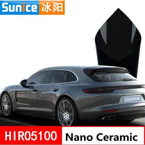 SUNICE 1.52x 5/10/20/30m Black Car Windows Home House Tinting Sticker Film, VLT 5% Deep Black Privacy Protection, Anti-UV Foils
