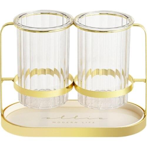 Light Luxury Chopsticks Tube Drain Chopsticks Rack Cutlery Fork Storage Rack Double Layer Chopsticks Storage Cage