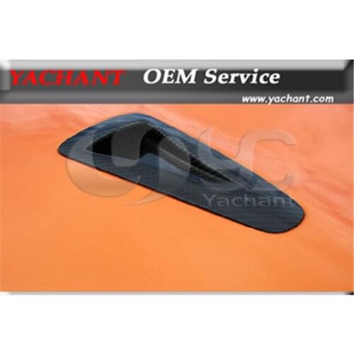 Matte Finish Carbon Fiber OEM Hood Scoop 2pcs Fit For 2008-2013 R35 GTR