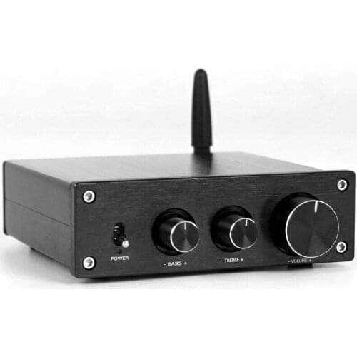 2*50W+1*100W TPA3116 Mini Home Power Amplifier 2.1 Channel QCC3008 APTX Bluetooth 5.0 Class D Digital Luxury Amplifier