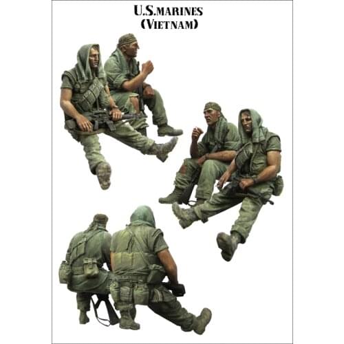 [tuskmodel] 1 35 scale resin figures unpainted model kits WW2 E031