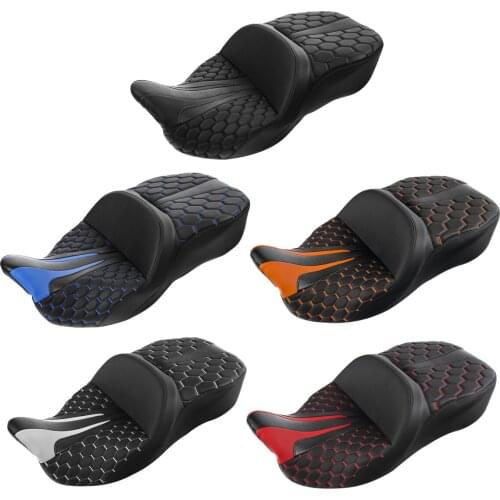 Motorcycle Rider Driver Passenger Seat For Harley Touring Electra Glide Road Glide Ultra Road King Street Glide 2009-2020