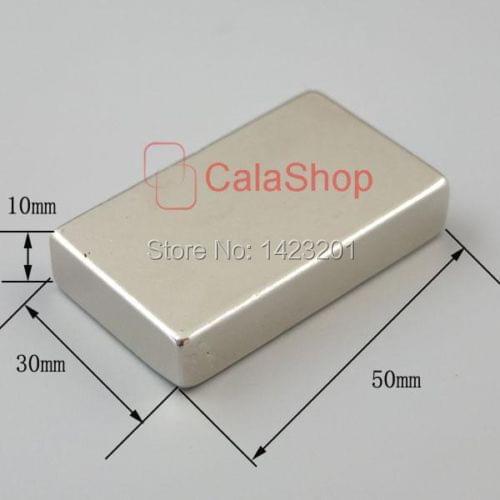 One pcs 50x30x10 Magnets Block Neodymium N50 Disc Rare Earth Super Strong Fridge Magnet