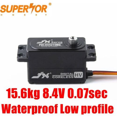 PDI-HV5215MG JX 15.6kg 8.4V 0.07sec Coreless Short Waterproof Servo low profile 1/10 RC drift car yokomo Sakura CLS1307L A50BHL