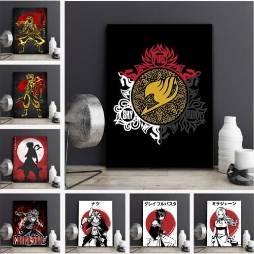 Anime Black Clover Poster Canvas Painting Comics Vintage Printed Wall Art Living Child Room Decoration Bedroom Home Decor