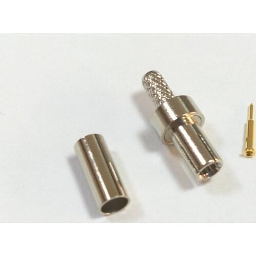 100PCS TS9 Male Plug for Crimp RG174 RG316 LMR100 Cable New