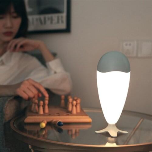 LED Cartoon Flowertail Night Light USB Charging Touch Dimming Table Lamp Living Room Bedroom Bedside Decoration Holiday Gift