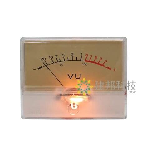 Taiwan Made High Precision VU Meter Head Tube Amplifier DB Level Preamp Chassis Sound Pressure AMP Meter Backlight T-90
