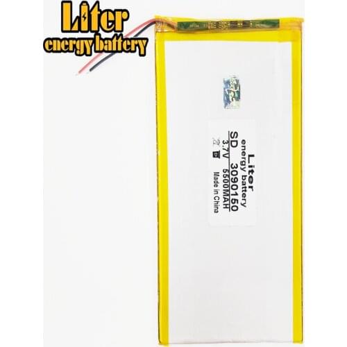 3090150 3.7V 5500mAh Tablet battery capacity Universal Li-ion battery for 3.7V 3090150 PLUG tablet pc 8 inch 9inch battery