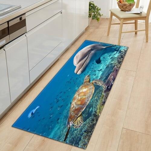 Marble Kitchen Carpet Absorbent Mat Doormat for Entrance Door 3D Wood Grain Pattern Bedroom Hallway Long floor mat Anti-Slip Rug