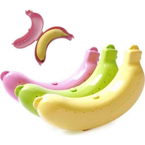 Protector Banana-Case Box Container Holder Storage-Box Lunch Travel Outdoor Cute Plastic Container Case Food Snack Home Storage