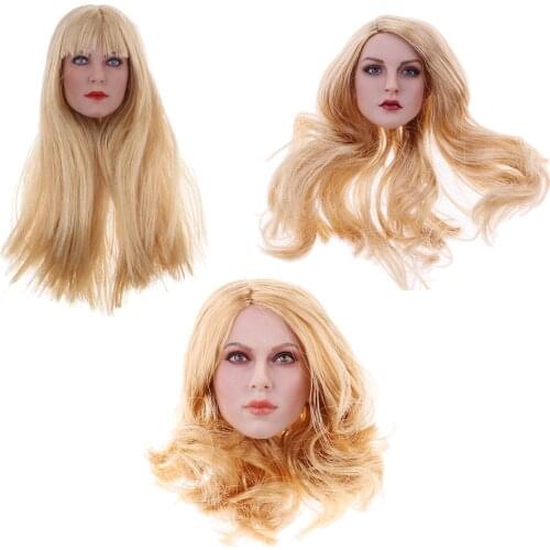 1:6 Female Head, Beauty Charming Girl Head Sculpt Parts for 12 inch TBLeague Phicen Body Figure GAC002B