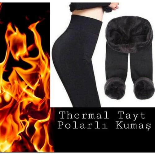 Women Plush Leggings New Season Thermal Leggings Inner Fully Plush Fleece Fabric Winter Leggings