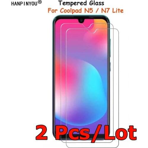 2 Pcs /Lot For Coolpad N5 / N7 Lite Tempered Glass Screen Protector Explosion-proof Protective Film Toughened Guard