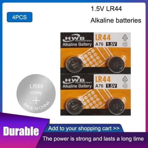 4pcs New Original Battery For Maxell LR44 A76 AG13 G13A LR44 LR1154 357A SR44 1.5V Lithium Button Cell Coin Batteries