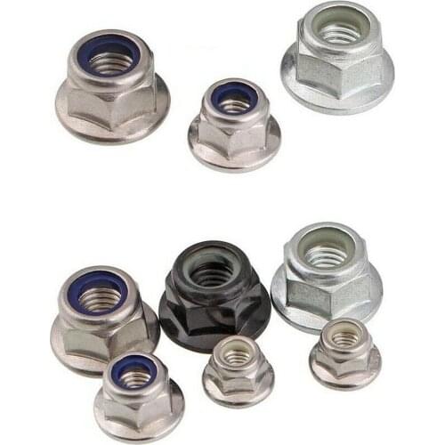 5pcs M3-M6-M10 304/316 stainless steelhexagon locknut /galvanized non-slip lock nut
