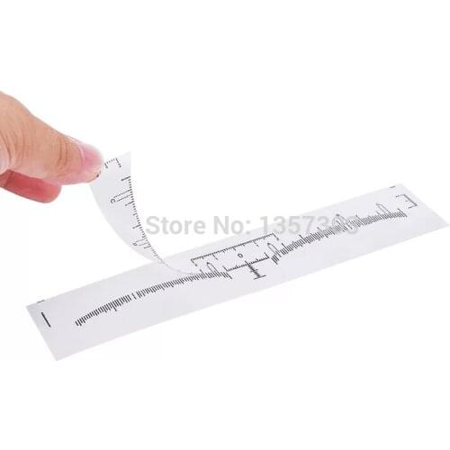 500pcs Eyebrow Ruler Sticker Grooming Stencil Shaper Ruler Measure Tool Eye Brow Drawing Guide Card Brow Template DIY Make up