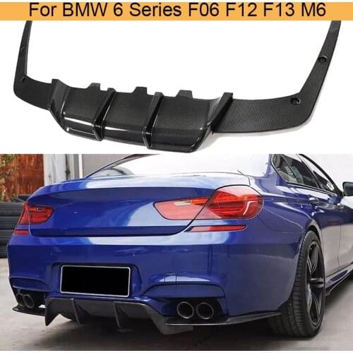 6 Series Carbon Fiber Car Rear Bumper Diffuser Lip for BMW F06 F12 F13 M6 2012-2016 640i 650i Rear Bumper Difffuser Lip Spoiler