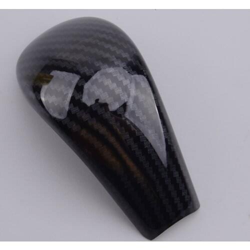 Black Carbon Fiber Style Gear Shift Lever Knob Decoration Cover Trim Fit For Nissan X-Trail Rogue T32 2014 2015 2016 2017 2018
