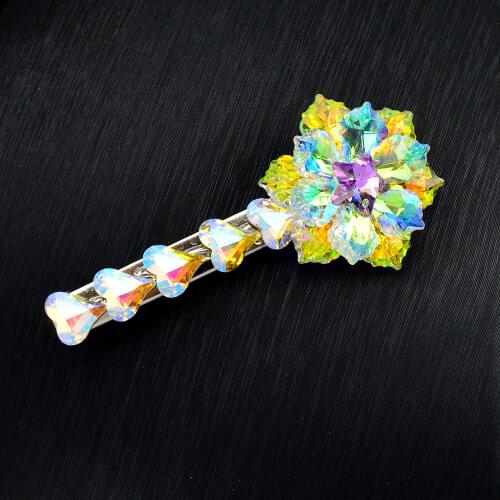 CINDY XIANG New Fashion Barrette Shiny Crystal Rhinestones Hairpins Brides Women Hair Pins Clips Jewelry Wedding Accessories