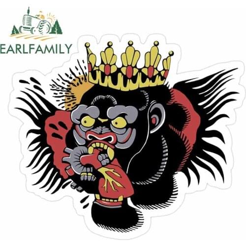 EARLFAMILY 13cm x 11.3cm for McGregor Chest Tattoo Car Stickers Vinyl Waterproof Refrigerator Surfboard Motorcycle Window Decal