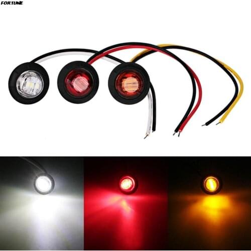 10 Pcs/set LED Car Side Marker Turn Signal Light Clearance Indicator Bezel Lamp 12V 24V Truck Caravan Trailer Car Accessories