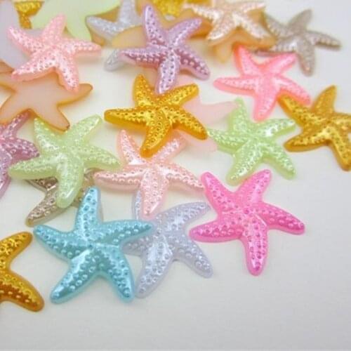 20mm 72Pcs/lot Ivory/white/mixed Craft ABS Starfish Design Imitation Pearls For Art Scrapbooking DIY Decoration