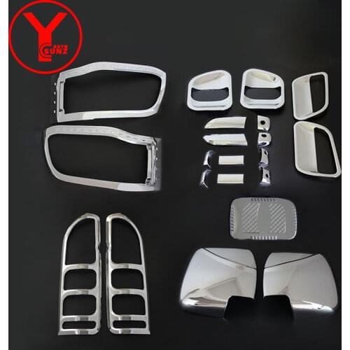 YCSUNZ chrome body kits For toyota hiace van 2012 2013 2014 2015 accessories ABS car parts light door handle mirror tank cover