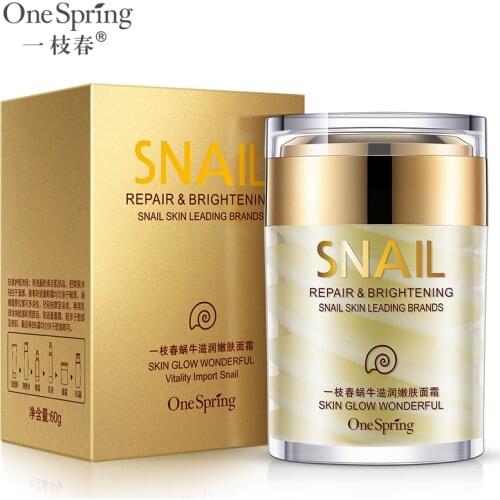 OneSpring Face Cream Whitening Snail Cream Aloe Vera Anti Aging Anti Wrinkle Nourishing Acne Treatment Moisturizing Repair Skin