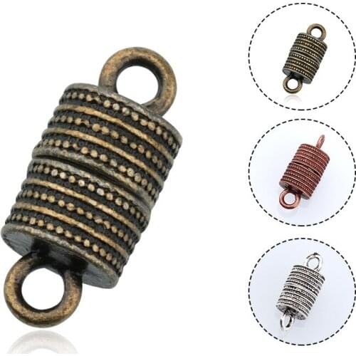 10pcs Hand Made DIY Strong Magnet Buckle Bracelet Necklace Jewelry Buckle Leather Rope Buckle Electroplating Alloy Tin Alloy 3g